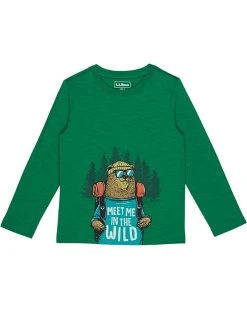 L.L.Bean Shirts & Tops Graphic Tee Glow in the Dark Long Sleeve (Little Kids)