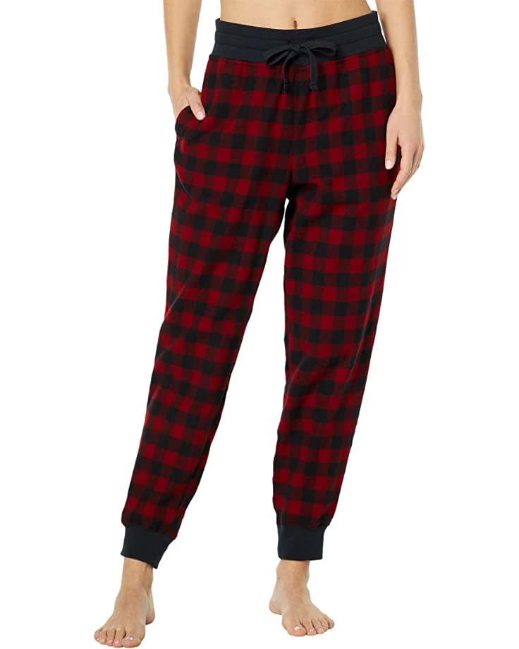 L.L.Bean Sleepwear Scotch Plaid Flannel Sleep Joggers - Image 5