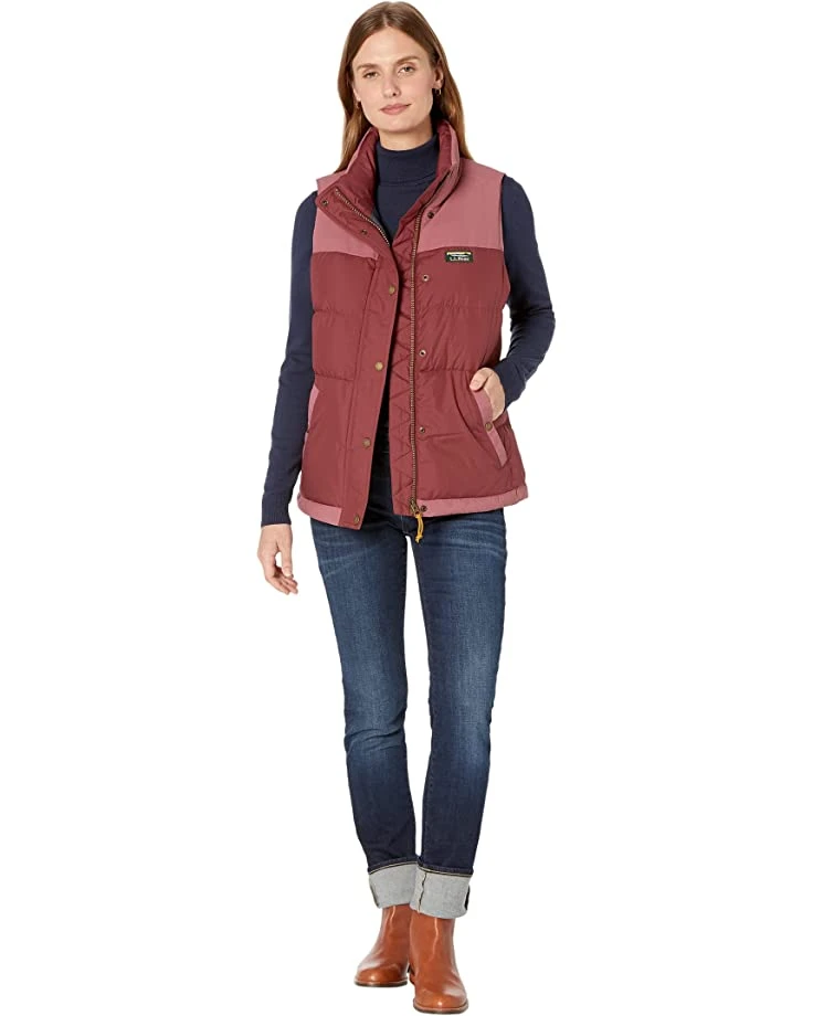 L.L.Bean Coats & Outerwear Mountain Classic Down Vest Color-Block - Image 4