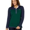 L.L.Bean Hoodies & Sweatshirts Quilted Sweatshirt Mock Neck Tunic Color-Block