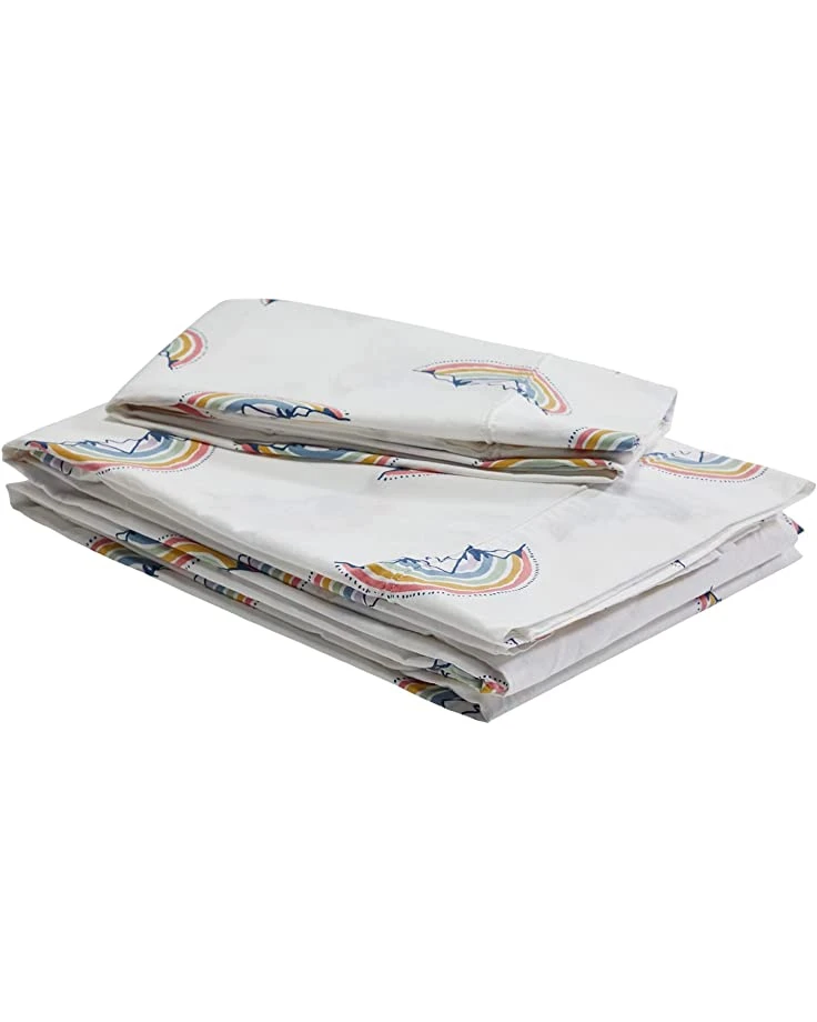 L.L.Bean Bedding Rainbow Mountain Percale Sheet Set Twin