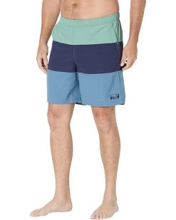 L.L.Bean Swimwear 8" Classic Supplex Sport Color-Block Shorts