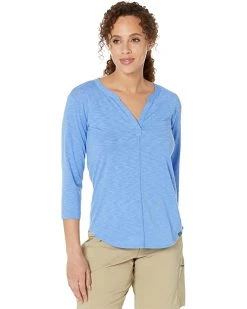 L.L.Bean Shirts & Tops Streamside Tee Split-Neck 3/4 Sleeve