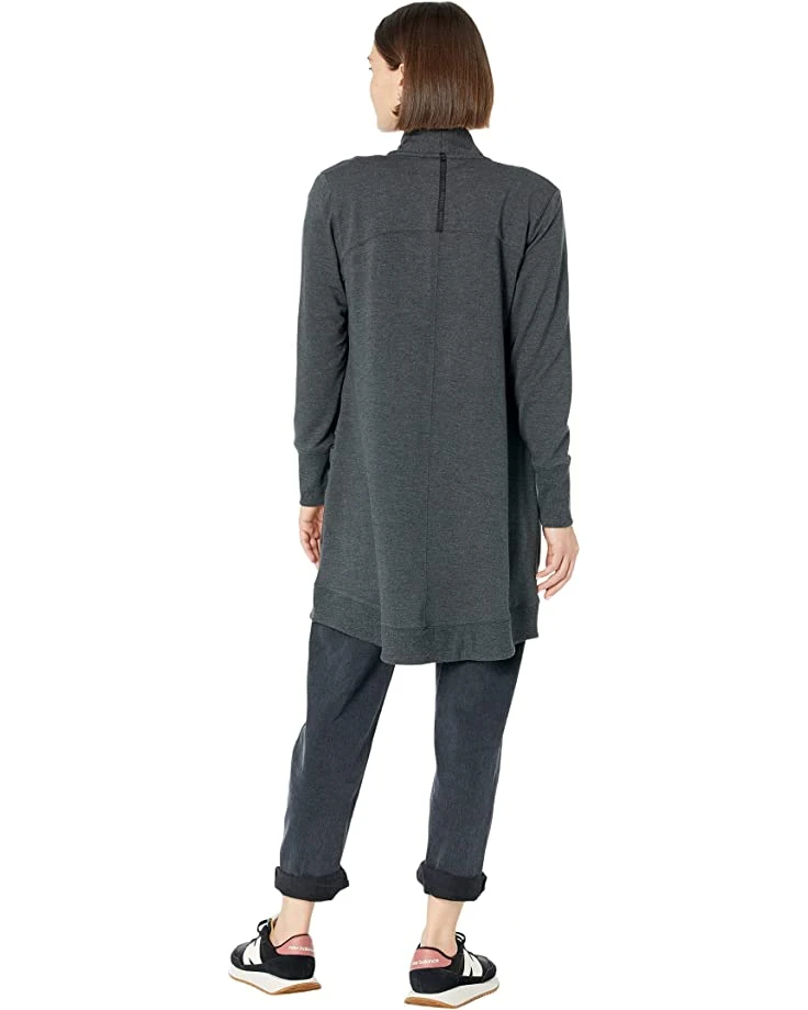 L.L.Bean Sweaters Petite SoftFlex Long Open Cardigan - Image 2