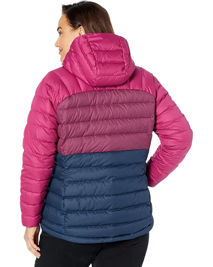 L.L.Bean Coats & Outerwear Plus Size Down Hooded Jacket Color-Block - Image 2