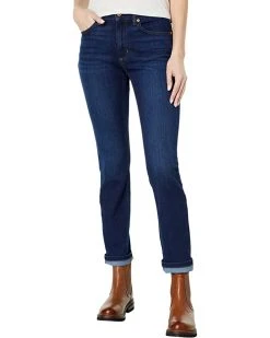 L.L.Bean BeanFlex Straight Leg Favorite Fit Jeans in Rinsed