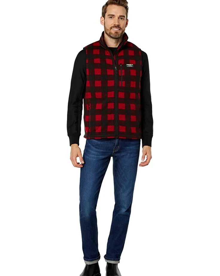 L.L.Bean Sweaters Sweater Fleece Vest Printed - Image 4