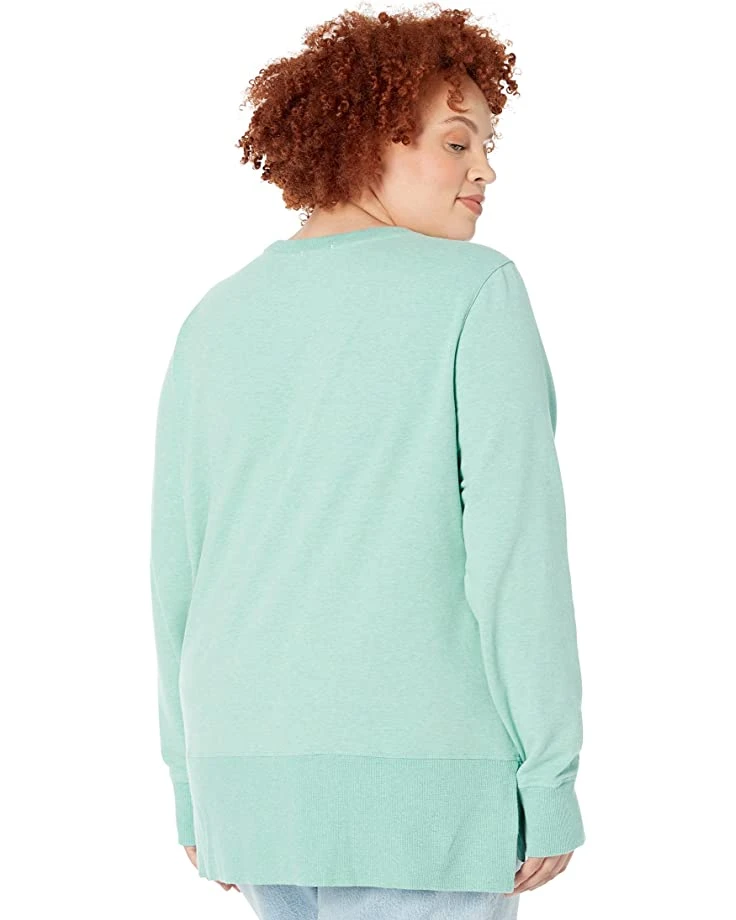 L.L.Bean Hoodies & Sweatshirts Plus Size Bean's Cozy Split Hem Sweatshirt - Image 2