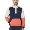 L.L.Bean Hoodies & Sweatshirts 1912 Sweatshirt Button Mock Color-Block