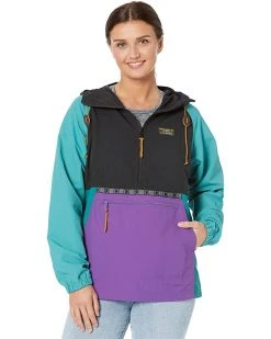 L.L.Bean Coats & Outerwear Petite Mountain Classic Anorak Multicolor