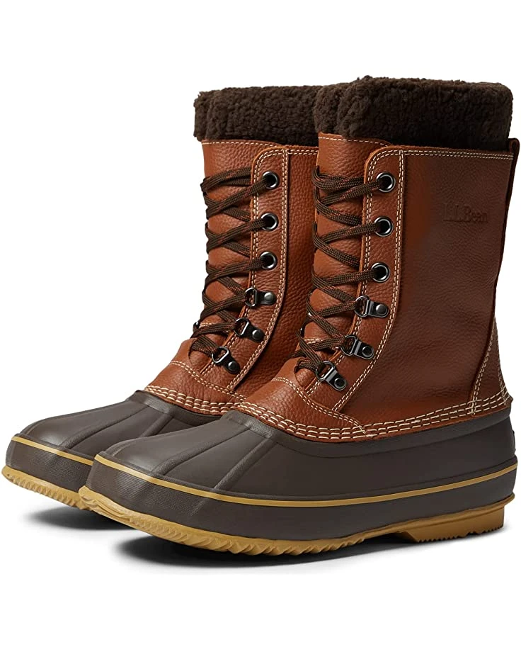 L.L.Bean Boots Snow Boot Tumbled Leather Lace
