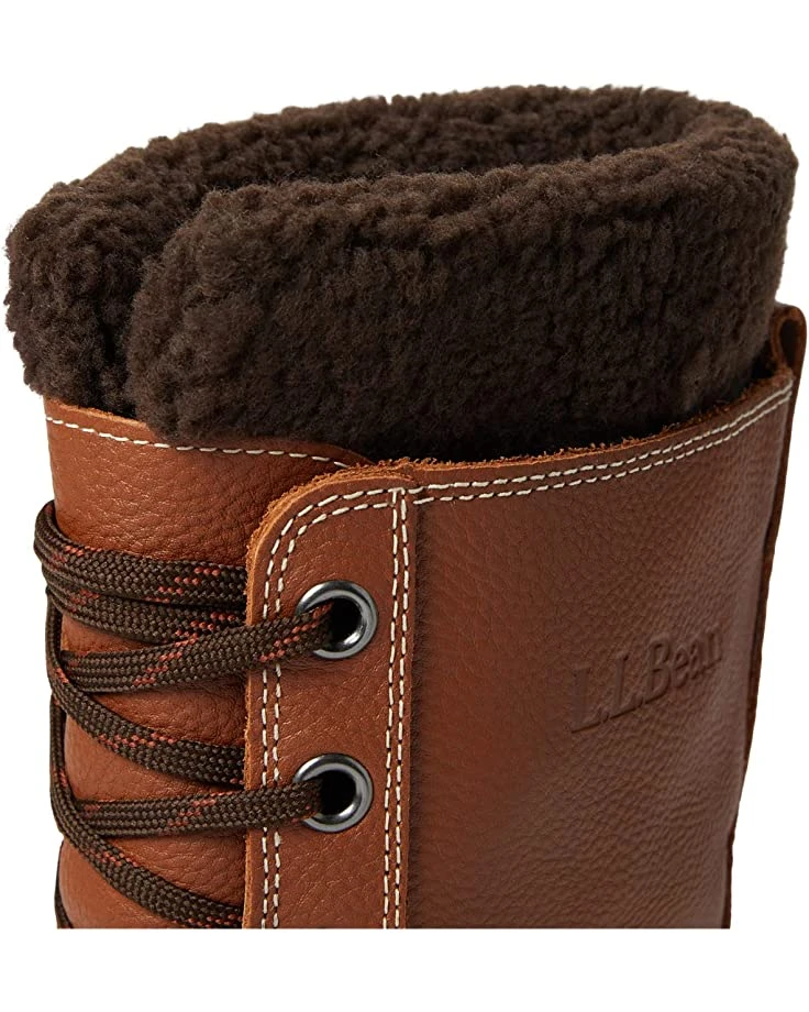 L.L.Bean Boots Snow Boot Tumbled Leather Lace - Image 6