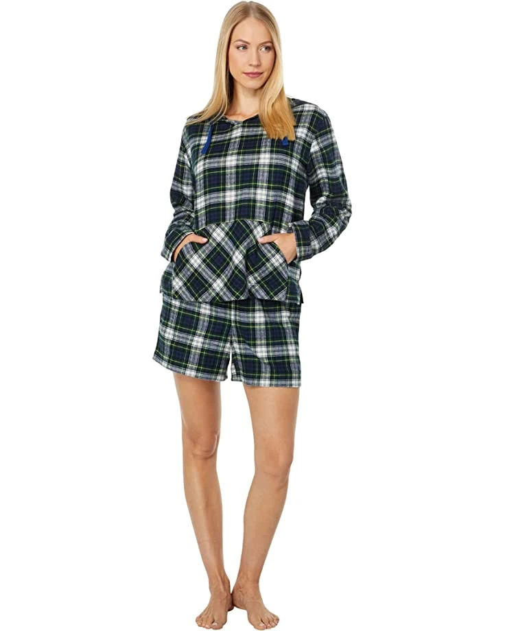 L.L.Bean Sleepwear Scotch Plaid Flannel Sleep Shorts - Image 4