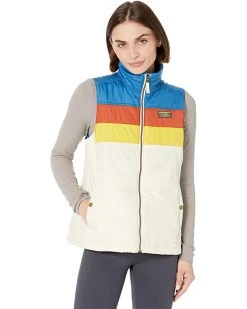 L.L.Bean Coats & Outerwear Petite Mountain Classic Puffer Vest Color-Block