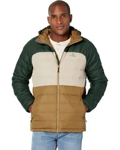 L.L.Bean Coats & Outerwear Down Hooded Jacket Color-Block - Tall
