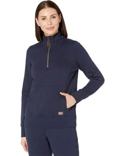 L.L.Bean Hoodies & Sweatshirts Quilted Sweatshirt 1/4 Zip Pullover Long Sleeve