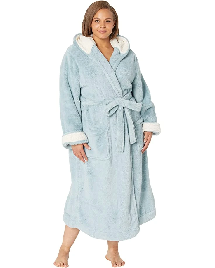 L.L.Bean Sleepwear Plus Size Wicked Plush Robe - Image 4