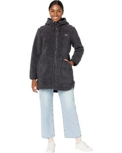 L.L.Bean Coats & Outerwear Petite Mountain Pile Fleece Coat