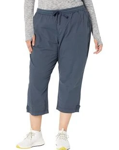 L.L.Bean Plus Size Ripstop Pull-On Capri Pants