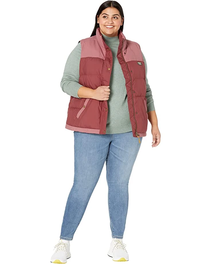 L.L.Bean Coats & Outerwear Plus Size Mountain Classic Down Vest Color-Block - Image 4