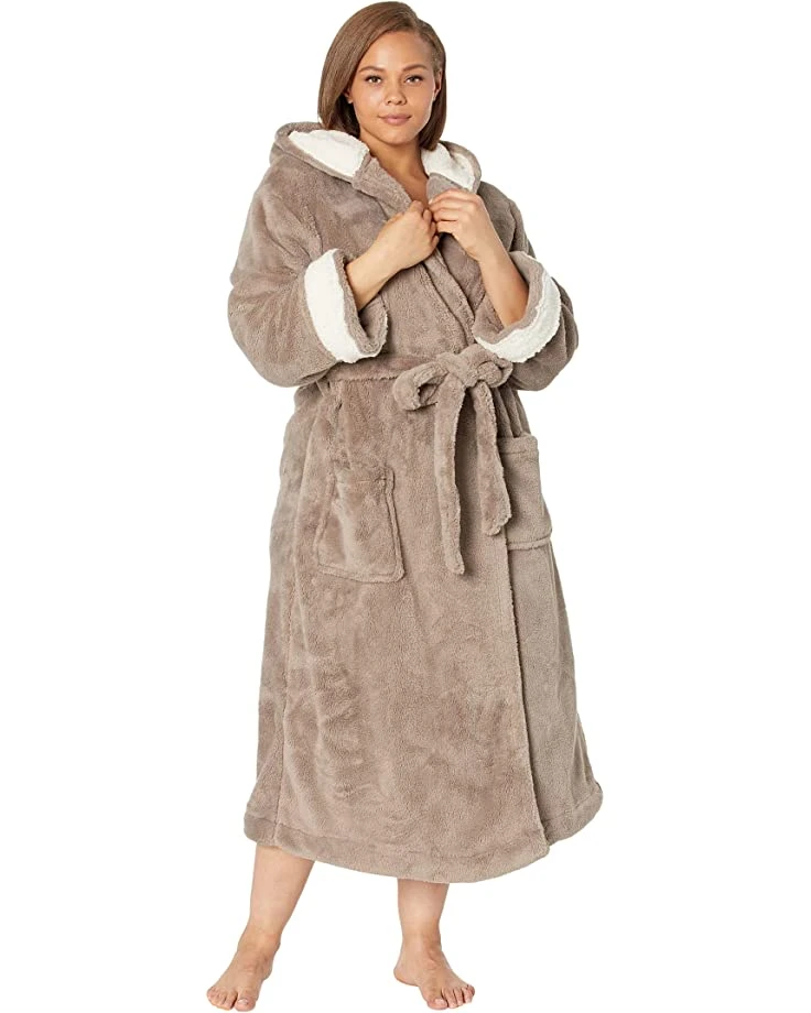 L.L.Bean Sleepwear Plus Size Wicked Plush Robe - Image 5
