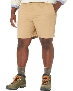 L.L.Bean Lakewashed Stretch Pull-On Khaki Shorts