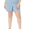 L.L.Bean Plus Size Lakewashed Chambray Dock Shorts