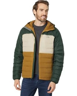 L.L.Bean Coats & Outerwear Bean's Down Hooded Jacket Color-Block