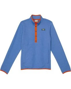 L.L.Bean Hoodies & Sweatshirts Quilted Snap 1/4 Pullover Solid (Big Kids)