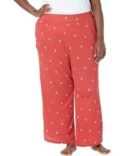 L.L.Bean Sleepwear Plus Size Restore Sleep Pants Print