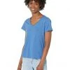 L.L.Bean Shirts & Tops Petite Organic Cotton V-Neck Tee Short Sleeve