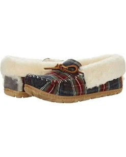 L.L.Bean Slippers Wicked Good Moccasins Plaid