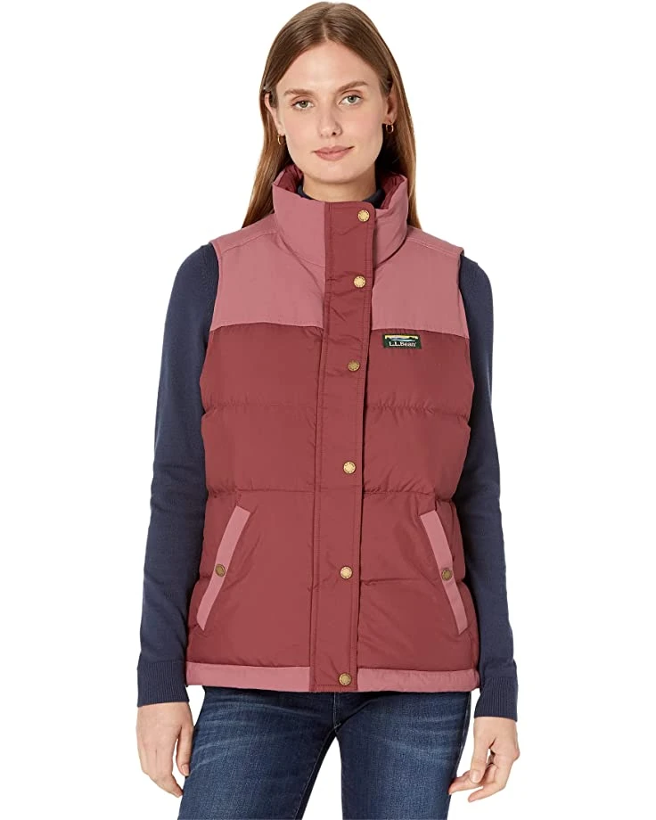 L.L.Bean Coats & Outerwear Mountain Classic Down Vest Color-Block