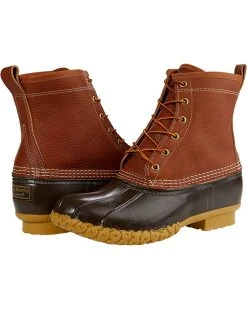 L.L.Bean Boots Bean Boot 8" Tumbled Leather Chamois Lined Limited Edition