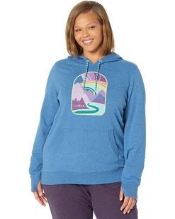 L.L.Bean Hoodies & Sweatshirts Plus Size Bean's Cozy Camp Hoodie Graphic