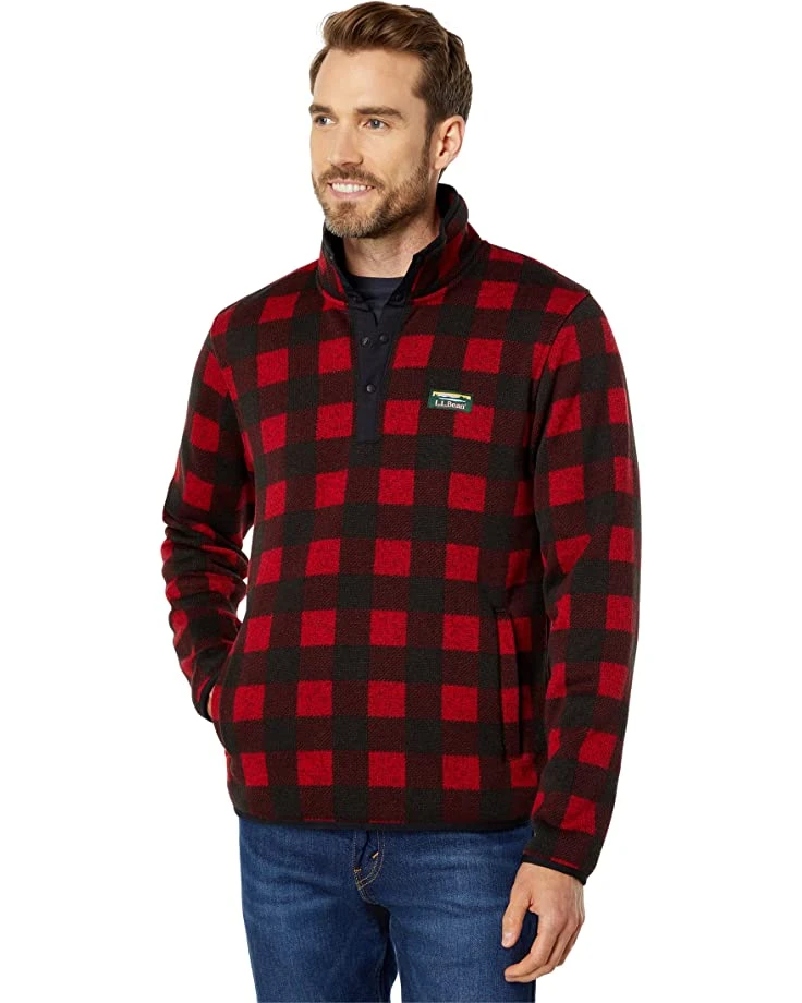 L.L.Bean Coats & Outerwear Sweater Fleece Pullover Printed