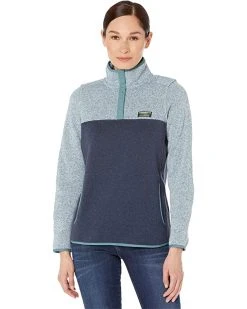 L.L.Bean Coats & Outerwear Bean's Sweater Fleece Pullover Color-Block