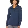 L.L.Bean Hoodies & Sweatshirts Quilted Sweatshirt Mock Neck Tunic