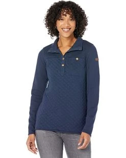 L.L.Bean Hoodies & Sweatshirts Quilted Sweatshirt Mock Neck Tunic
