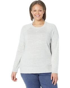 L.L.Bean Hoodies & Sweatshirts Plus Size Organic Cotton Crew Neck Sweatshirt Sweater
