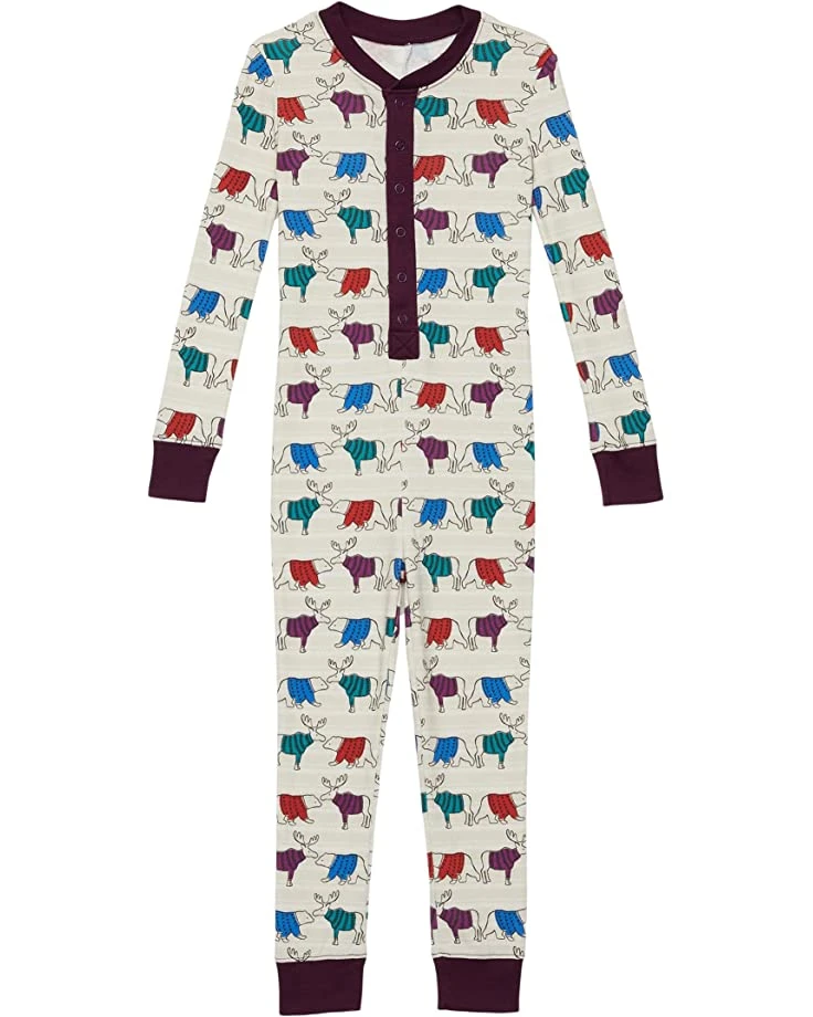 L.L.Bean Sleepwear Organic Cotton Fitted One-Piece (Big Kids) - Image 3