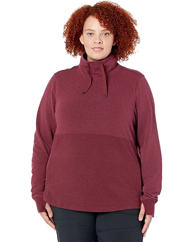 L.L.Bean Hoodies & Sweatshirts Plus Size Cozy Mixed Knits Pullover
