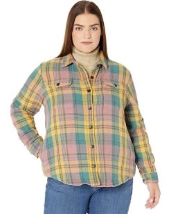 L.L.Bean Shirts & Tops Plus Size The 1912 Overshirt Long Sleeve
