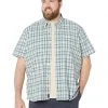 L.L.Bean Shirts & Tops Comfort Stretch Chambray Shirt Short Sleeve Traditional Fit Plaid