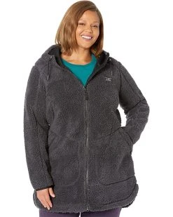 L.L.Bean Coats & Outerwear Plus Size Mountain Pile Fleece Coat