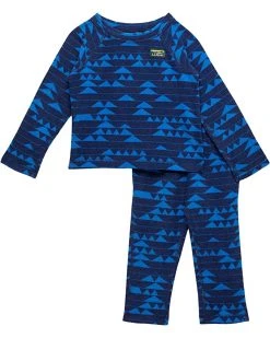 L.L.Bean Kids' Sets Fitness Fleece Long Sleeve Tee/Pants Set Print (Toddler)