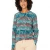 L.L.Bean Shirts & Tops Fleece Base Layer Long Sleeve Crew Print