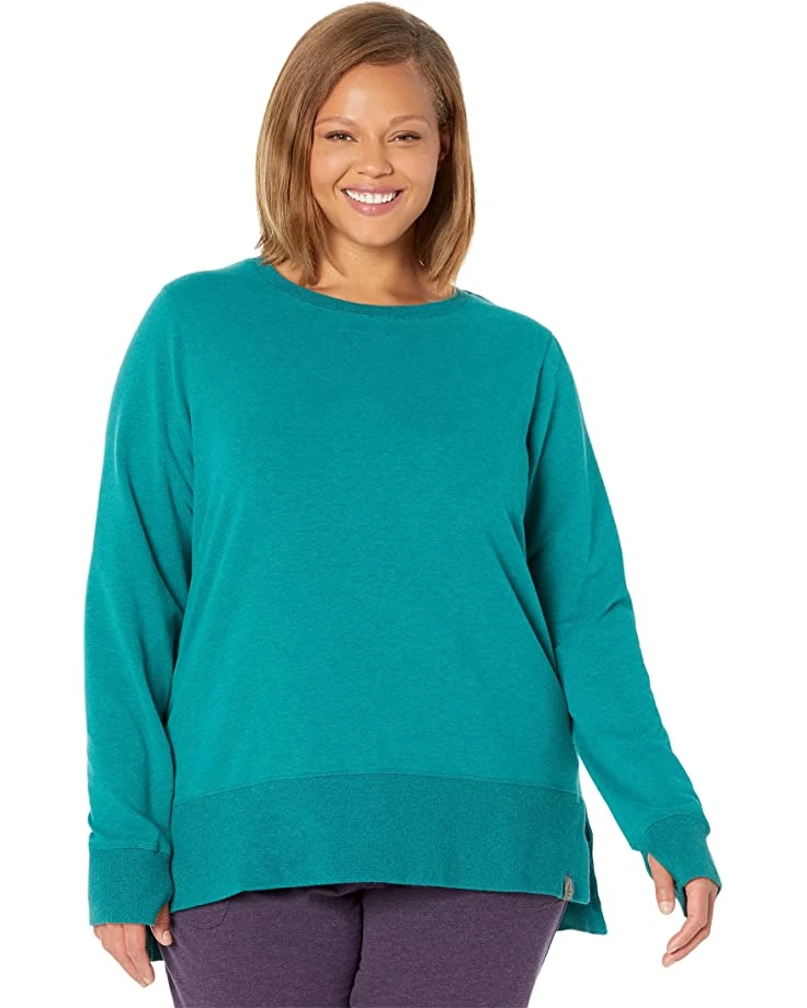 L.L.Bean Hoodies & Sweatshirts Plus Size Bean's Cozy Split Hem Sweatshirt - Image 5