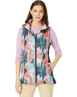 L.L.Bean Coats & Outerwear Primaloft Packaway Long Vest Print