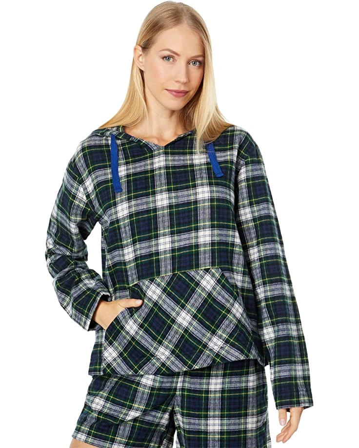 L.L.Bean Sleepwear Scotch Plaid Flannel Sleep Top